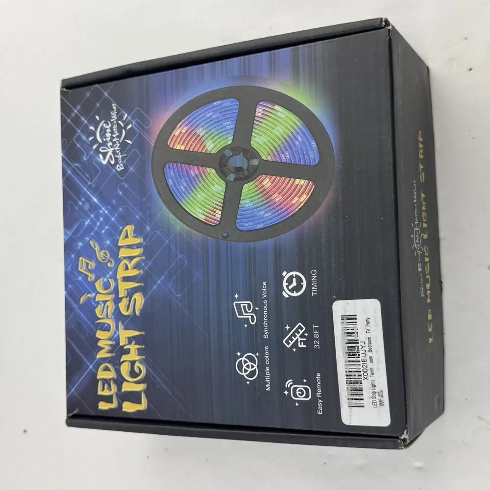 Tenmiro 328ft LED Strip Lights Smart IC RGB Bluetooth App Music Sync Room Party